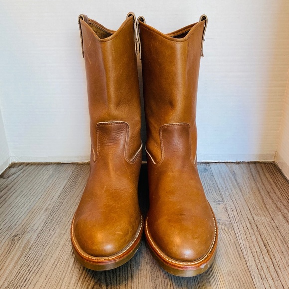 Vintage Iron Age Brown Leather  Boots steel toe boots made in the US size 8.5 IRON AGE Men main image 2